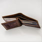 Mid Wing Leather Wallet - Serena Brown