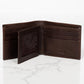 Mid Wing Leather Wallet - Dark Brown
