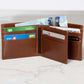 Mid Wing Leather Wallet - Serena Brown
