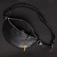 Nexus Leather Belt Bag - Saffiano Black