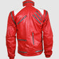 Red & White Leather Jacket