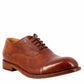 Men's elegant vintage brown oxford shoe in leather