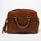 Slim Leather Briefcase 15" - Saddle Brown
