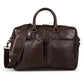 Slim Leather Briefcase 17" - Dark Brown