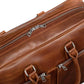 Slim Leather Briefcase 17" - Serena Brown