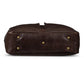 Slim Leather Briefcase 17" - Dark Brown