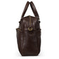 Slim Leather Briefcase 17" - Dark Brown