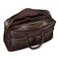 Slim Leather Briefcase 17" - Dark Brown