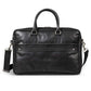 Slim Leather Briefcase 17" - Black