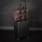 Slim Leather Briefcase 17" - Dark Brown