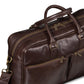 Slim Leather Briefcase 17" - Dark Brown