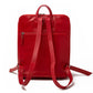Tech Leather Backpack - Red