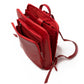 Tech Leather Backpack - Red