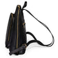Tech Leather Backpack - Black/Gold