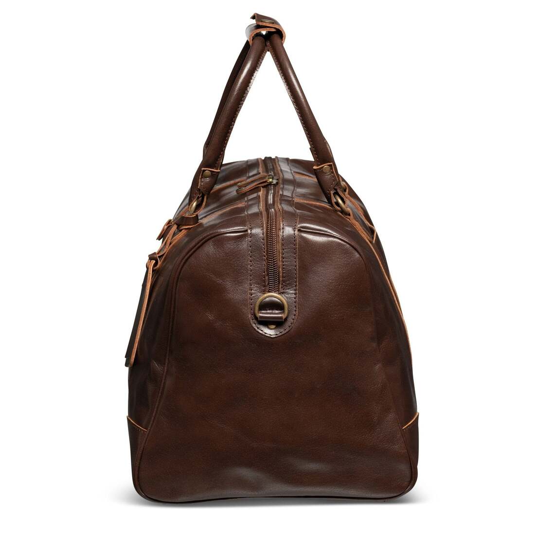 Tourist 50L Leather Duffle - Antique Brown