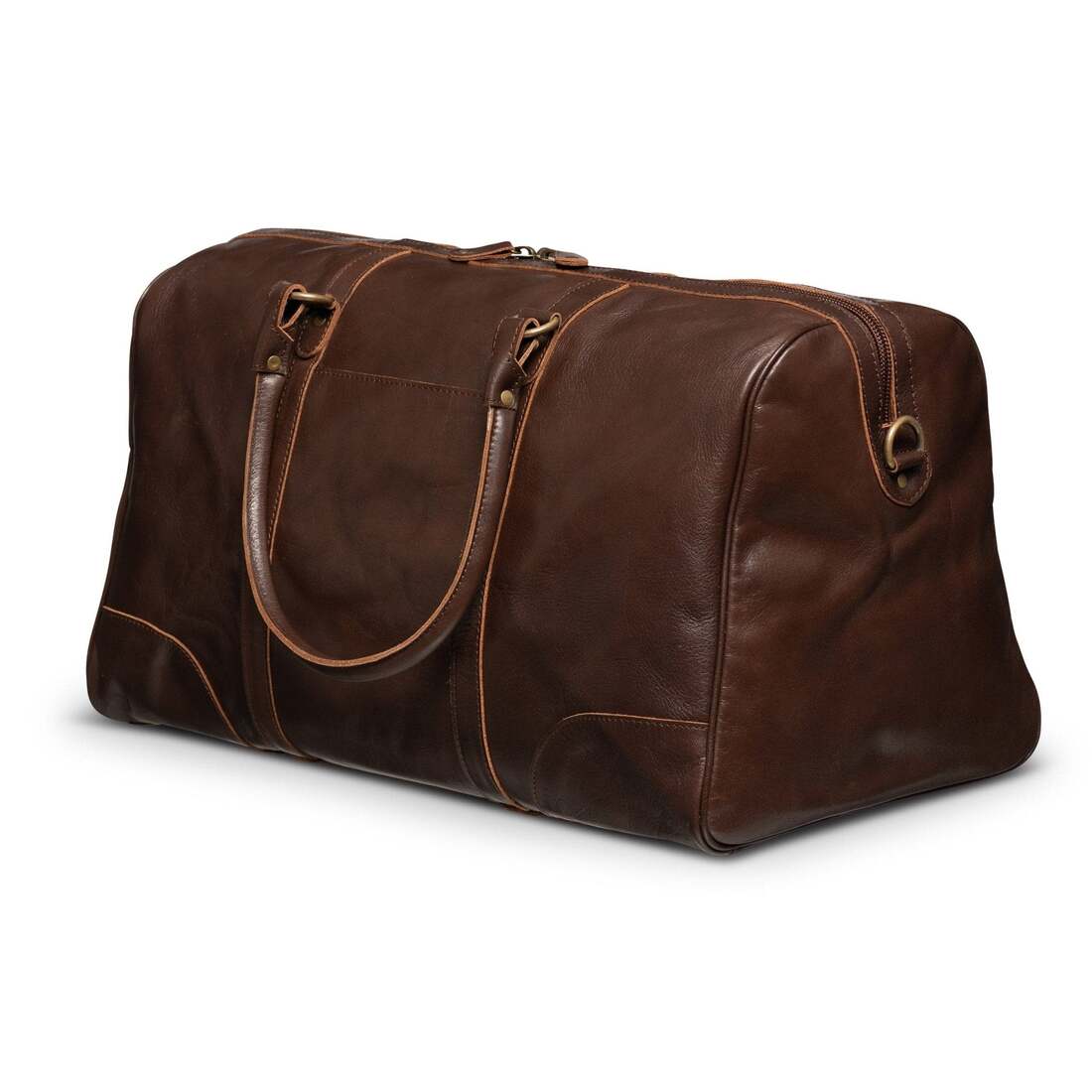 Tourist 50L Leather Duffle - Antique Brown
