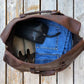 Tourist 50L Leather Duffle - Antique Brown