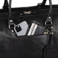 Tourist 50L Leather Duffle - Black