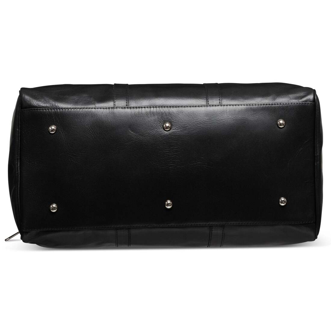 Traveler 45L Leather Duffle - Black
