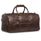 Traveler 45L Leather Duffle - Antique Brown