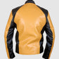 Yellow & Black Leather Jacket